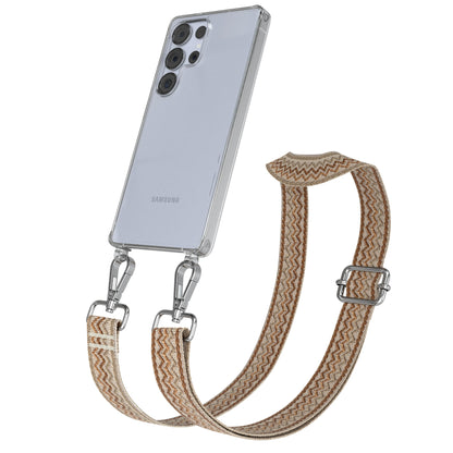 Samsung Galaxy S25 Ultra Handykette mit Boho Band zum Umhängen 