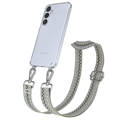 Samsung Galaxy S25 Plus Handykette mit verstellbarem Boho Trageriemen Set 