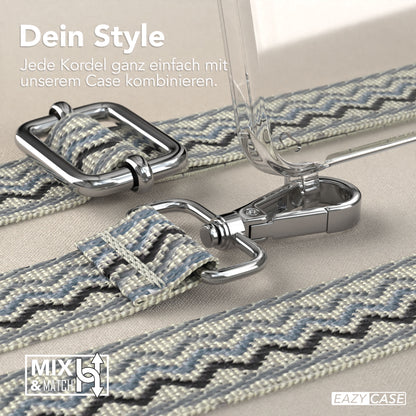 Samsung Galaxy S25 Plus Handykette mit verstellbarem Boho Trageriemen Set 