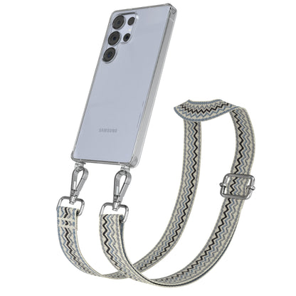 Samsung Galaxy S25 Ultra Handykette mit Boho Band zum Umhängen 
