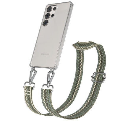 Samsung Galaxy S25 Ultra Handykette mit Boho Band zum Umhängen 