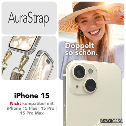 iPhone 15 MagSafe Handykette mit Boho Band verstellbar 