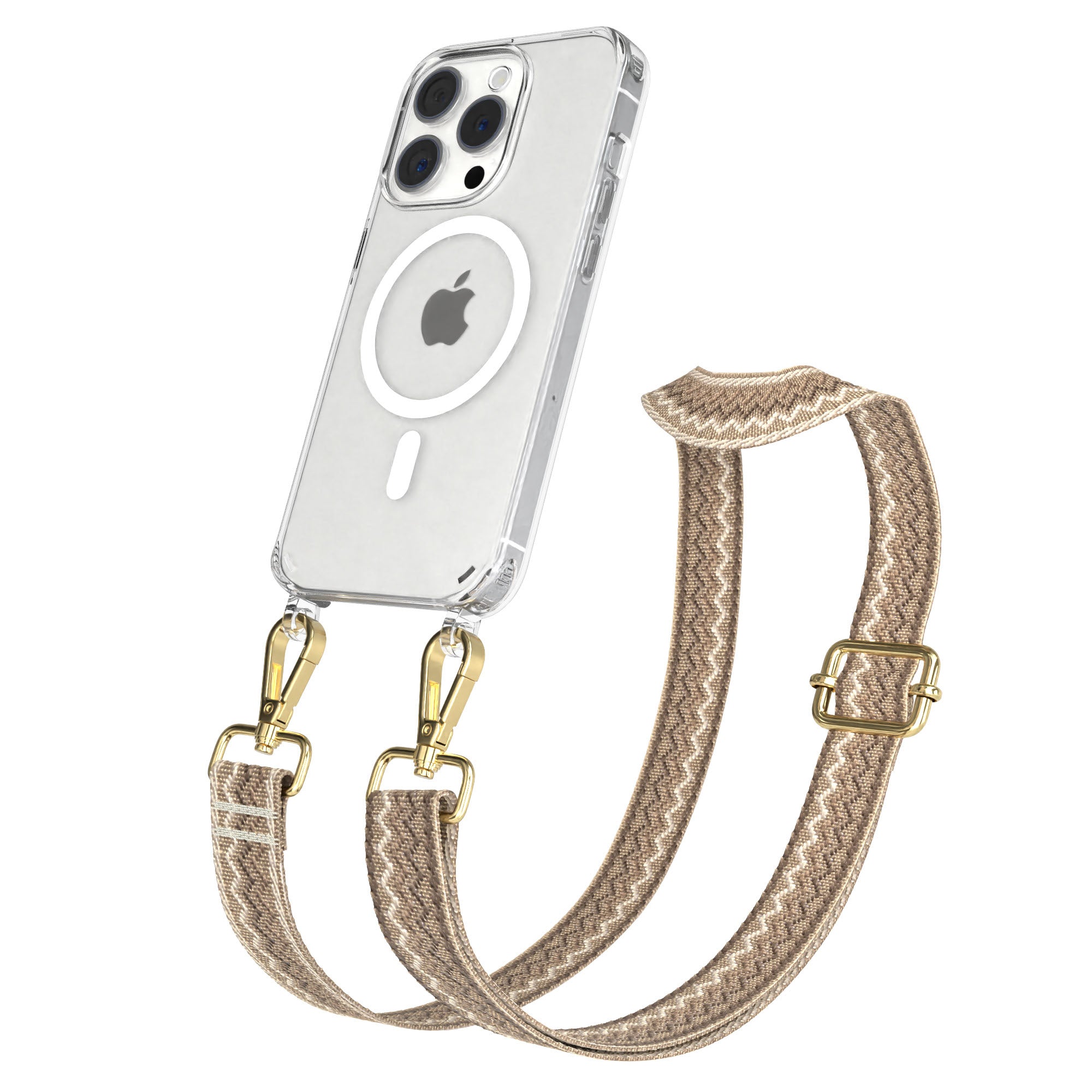 Apple iPhone 15 Pro Handykette MagSafe mit Boho Band EAZY CASE Neck Strap 