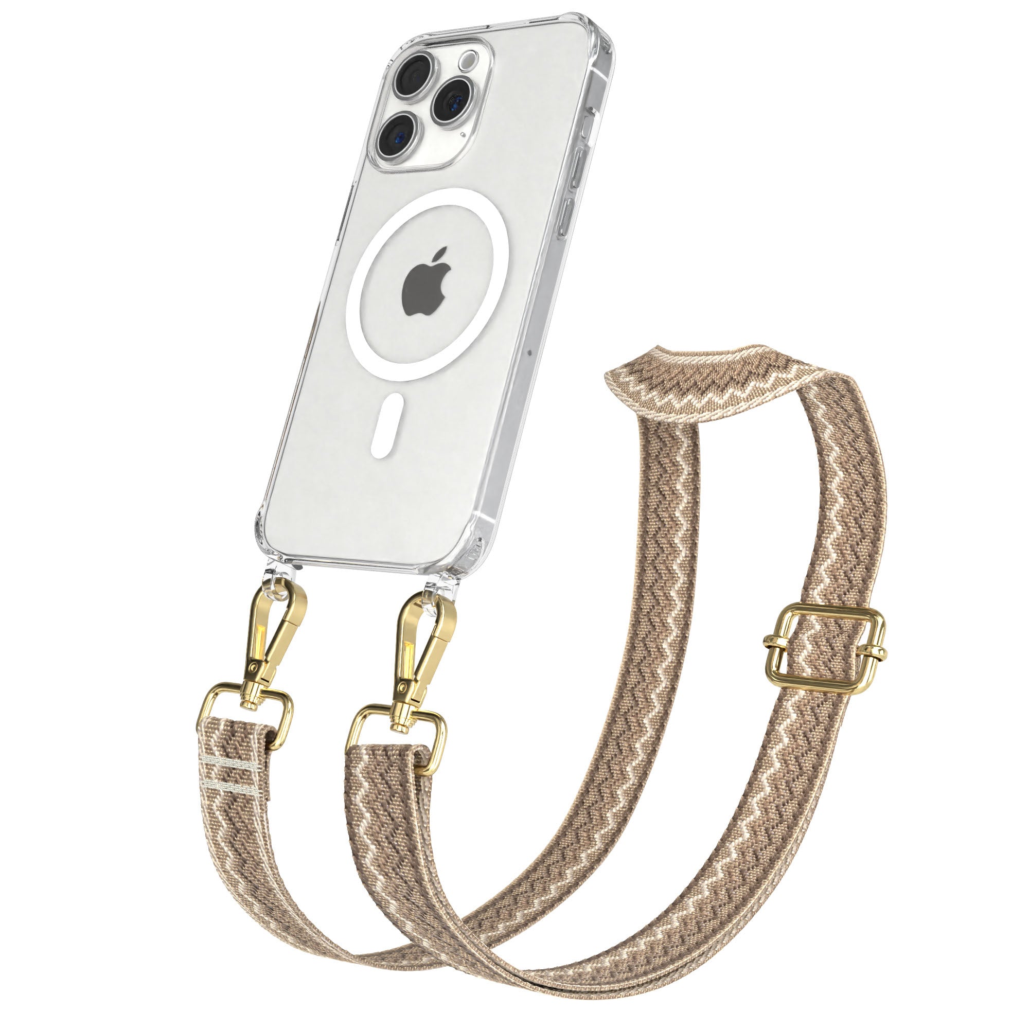 iPhone 15 Pro Max Handykette MagSafe mit Boho Band verstellbar 