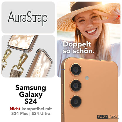 Samsung Galaxy S24 Handykette MagSafe mit verstellbarem Boho Band Set 