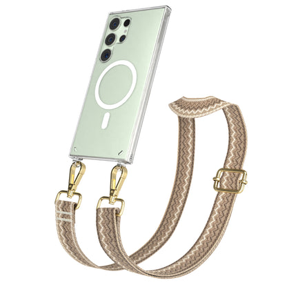 Samsung Galaxy S24 Ultra Handykette mit MagSafe Halterung und Boho Band 