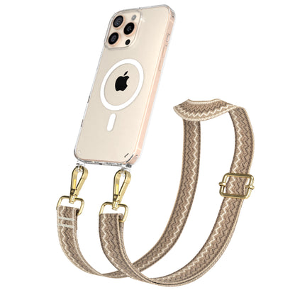 iPhone 16 Pro Max Handykette mit MagSafe Boho Band verstellbar 