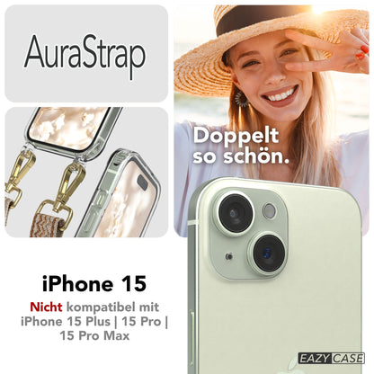 iPhone 15 MagSafe Handykette mit Boho Band verstellbar 