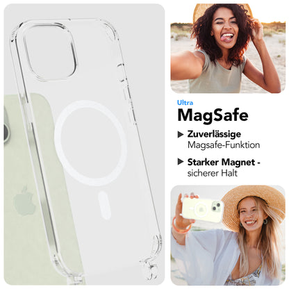 iPhone 15 MagSafe Handykette mit Boho Band verstellbar 