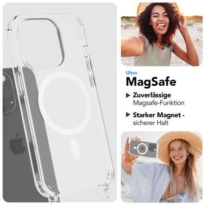 Apple iPhone 15 Pro Handykette MagSafe mit Boho Band EAZY CASE Neck Strap 