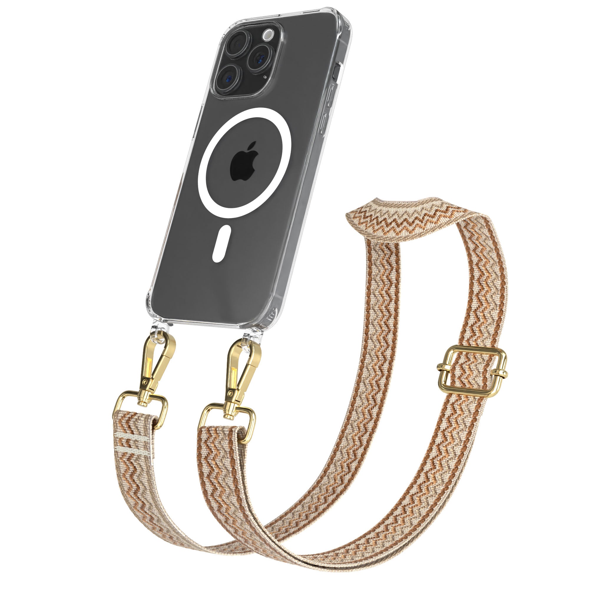 iPhone 15 Pro Max Handykette MagSafe mit Boho Band verstellbar 