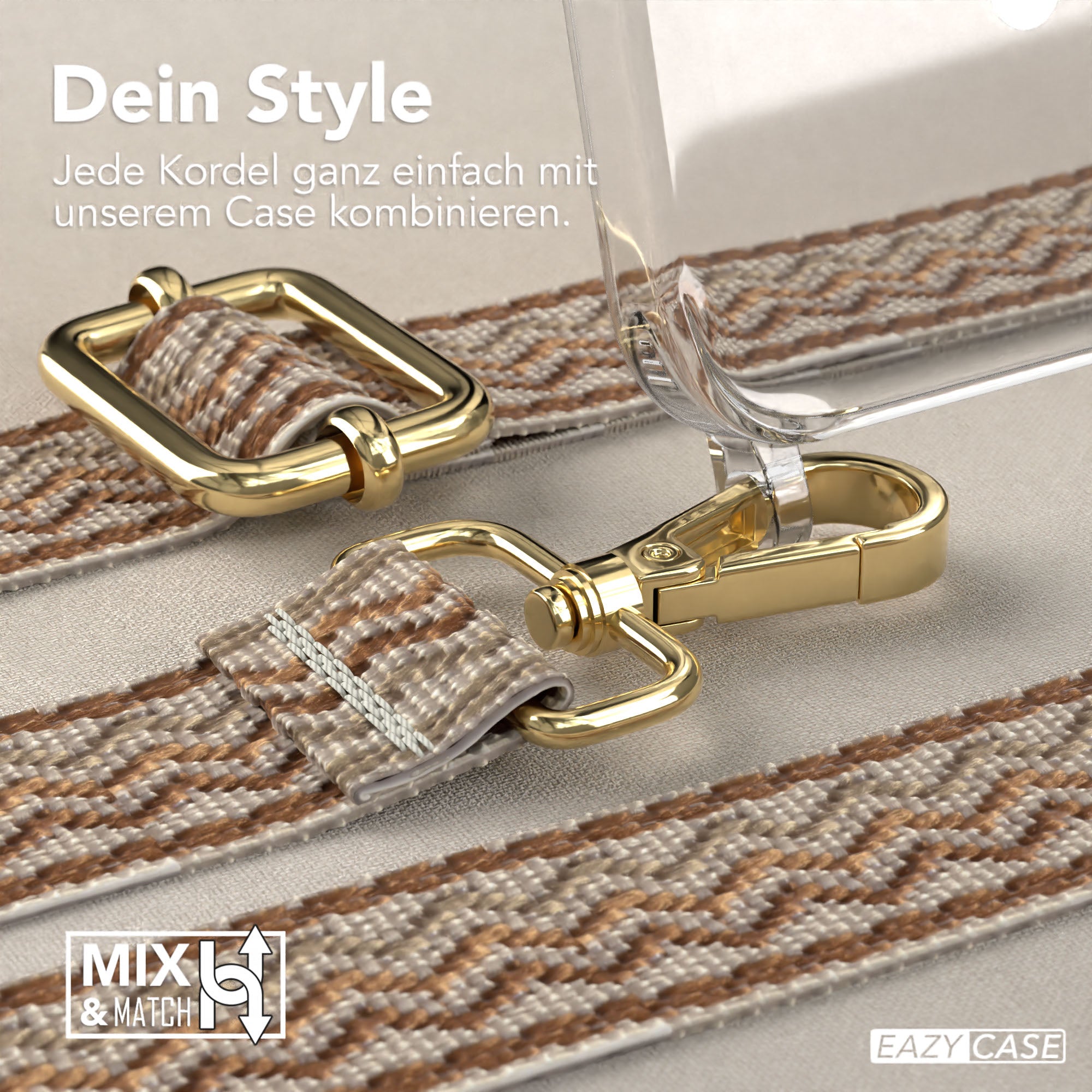 iPhone 15 Pro Max Handykette MagSafe mit Boho Band verstellbar 