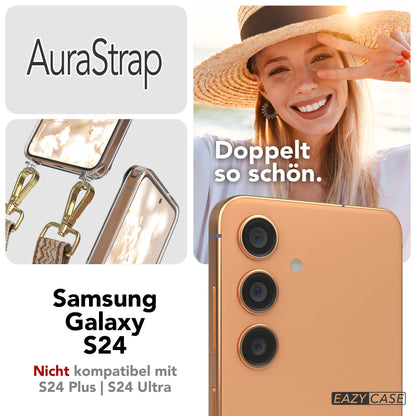 Samsung Galaxy S24 Handykette MagSafe mit verstellbarem Boho Band Set 