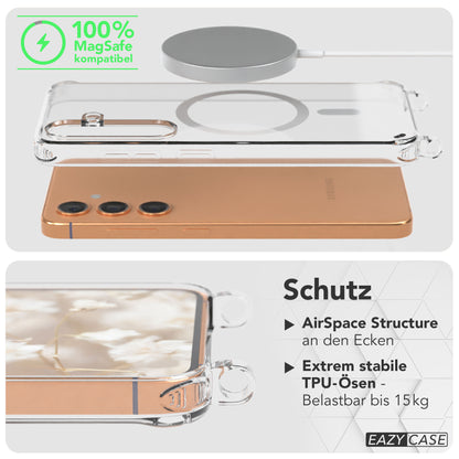 Samsung Galaxy S24 Handykette MagSafe mit verstellbarem Boho Band Set 