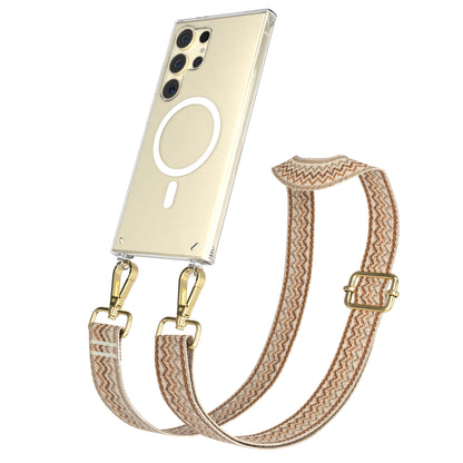 Samsung Galaxy S24 Ultra Handykette mit MagSafe Halterung und Boho Band 