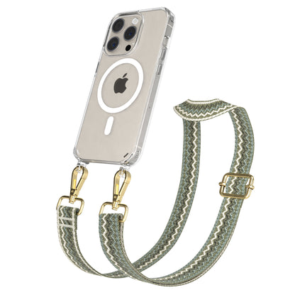 Apple iPhone 15 Pro Handykette MagSafe mit Boho Band EAZY CASE Neck Strap 