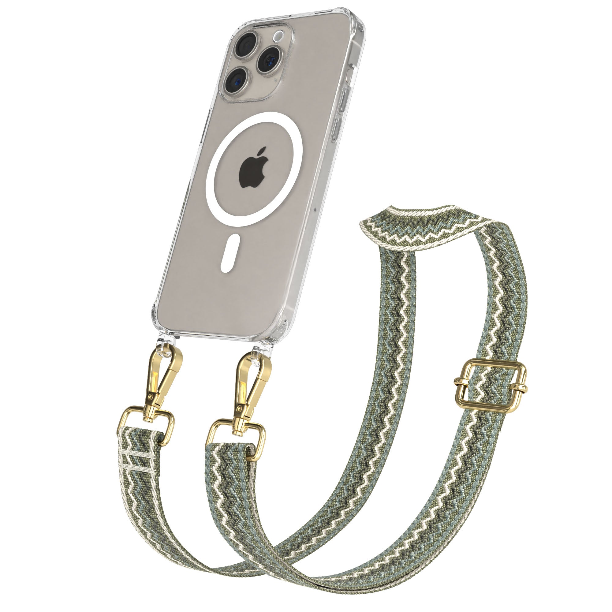 iPhone 15 Pro Max Handykette MagSafe mit Boho Band verstellbar 