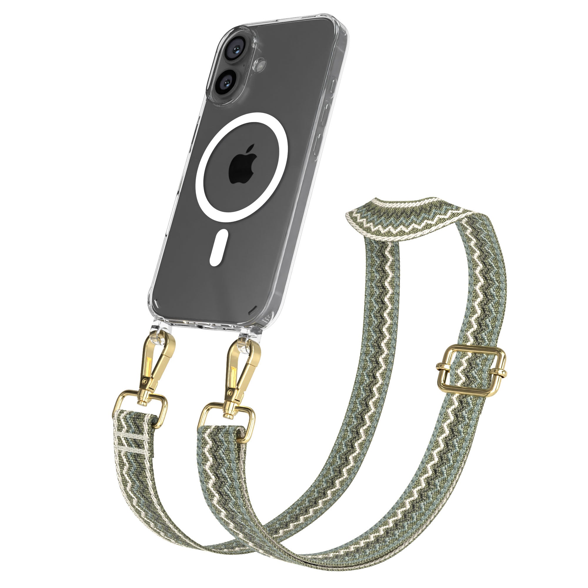 iPhone 16 MagSafe Handykette mit verstellbarem Boho Trageriemen von EAZY CASE 