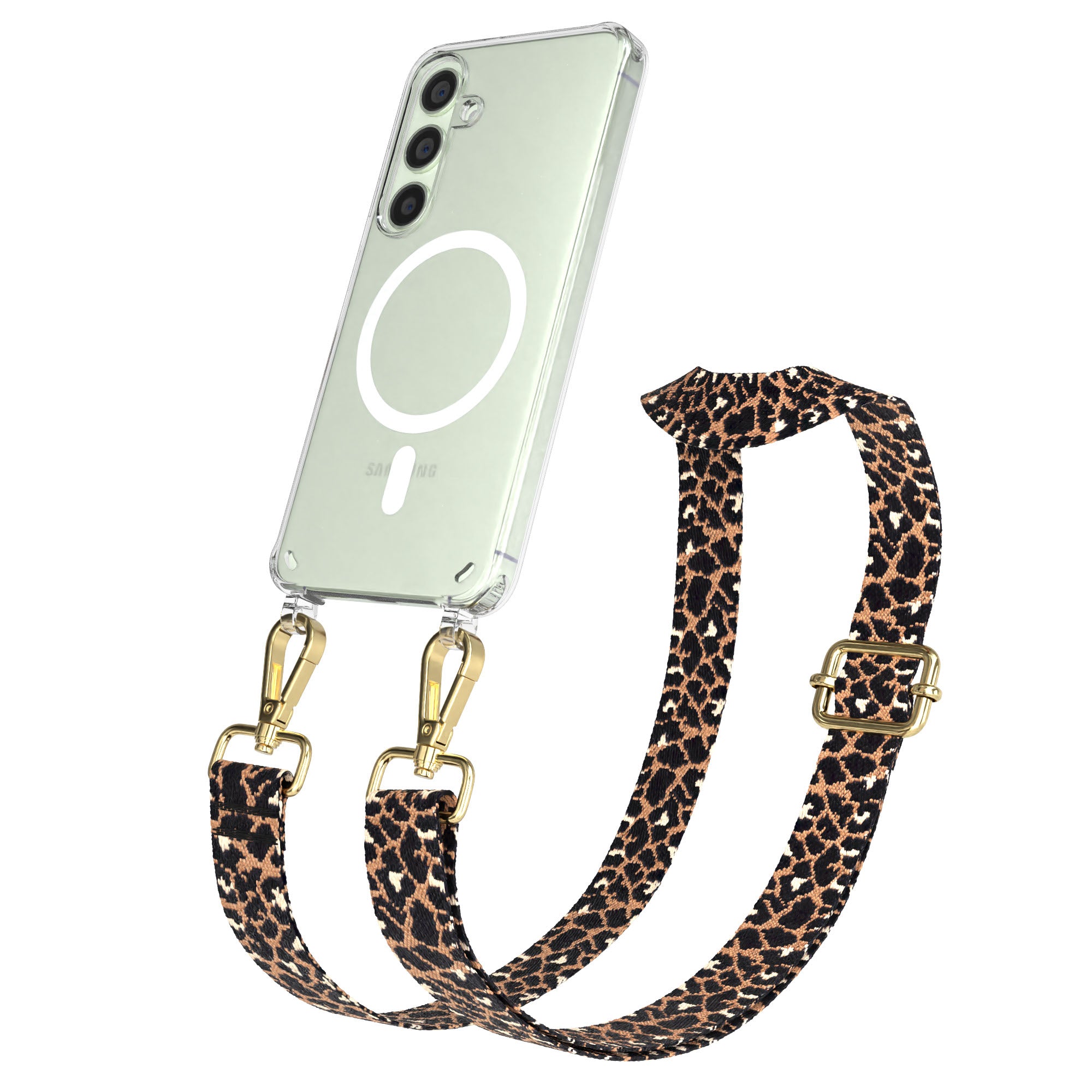 Samsung Galaxy S24 Handykette MagSafe mit verstellbarem Boho Band Set 