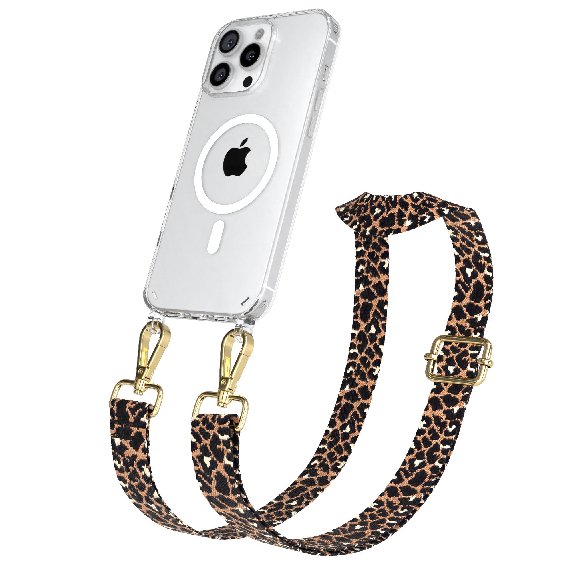 iPhone 16 Pro Max Handykette mit MagSafe Boho Band verstellbar 