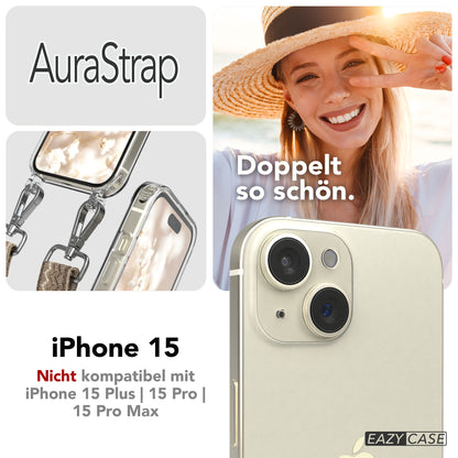 iPhone 15 MagSafe Handykette mit Boho Band verstellbar 