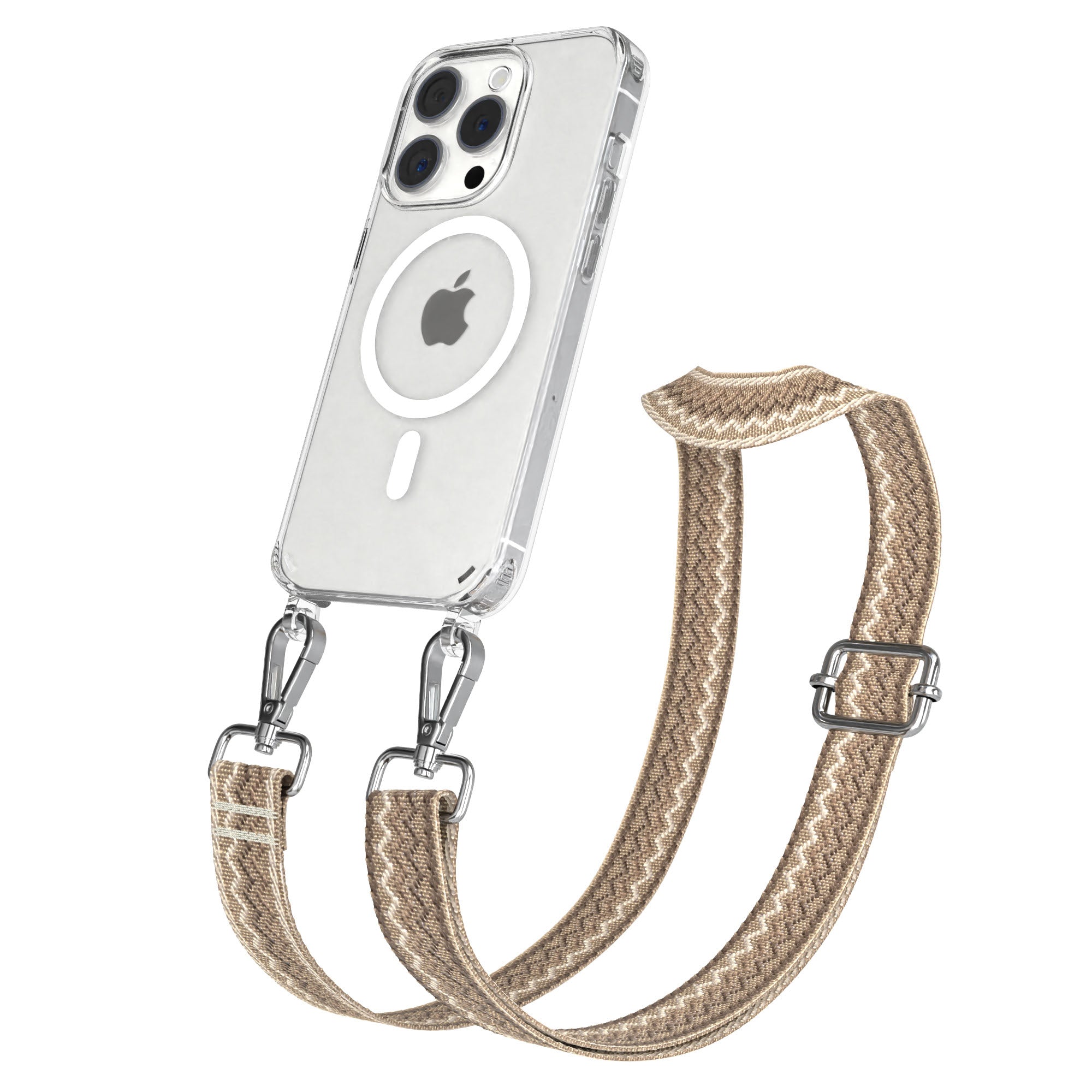 Apple iPhone 15 Pro Handykette MagSafe mit Boho Band EAZY CASE Neck Strap 