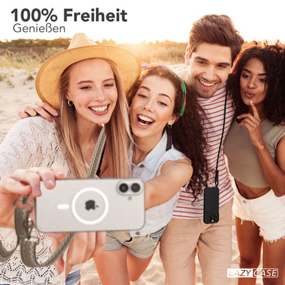 iPhone 16 Plus MagSafe Handykette mit Boho Band Set EAZY CASE 