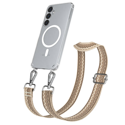 Samsung Galaxy S25 Plus MagSafe Handykette mit verstellbarem Boho Band Set 