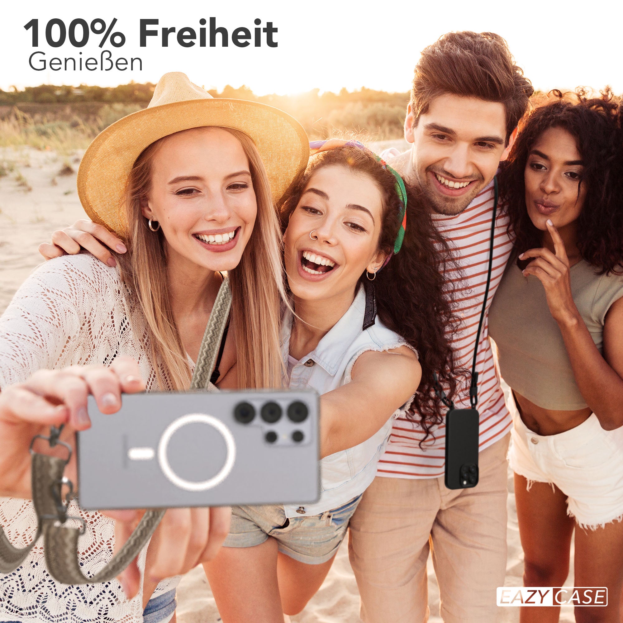Samsung Galaxy S25 Ultra Handykette MagSafe mit verstellbarem Boho Band 