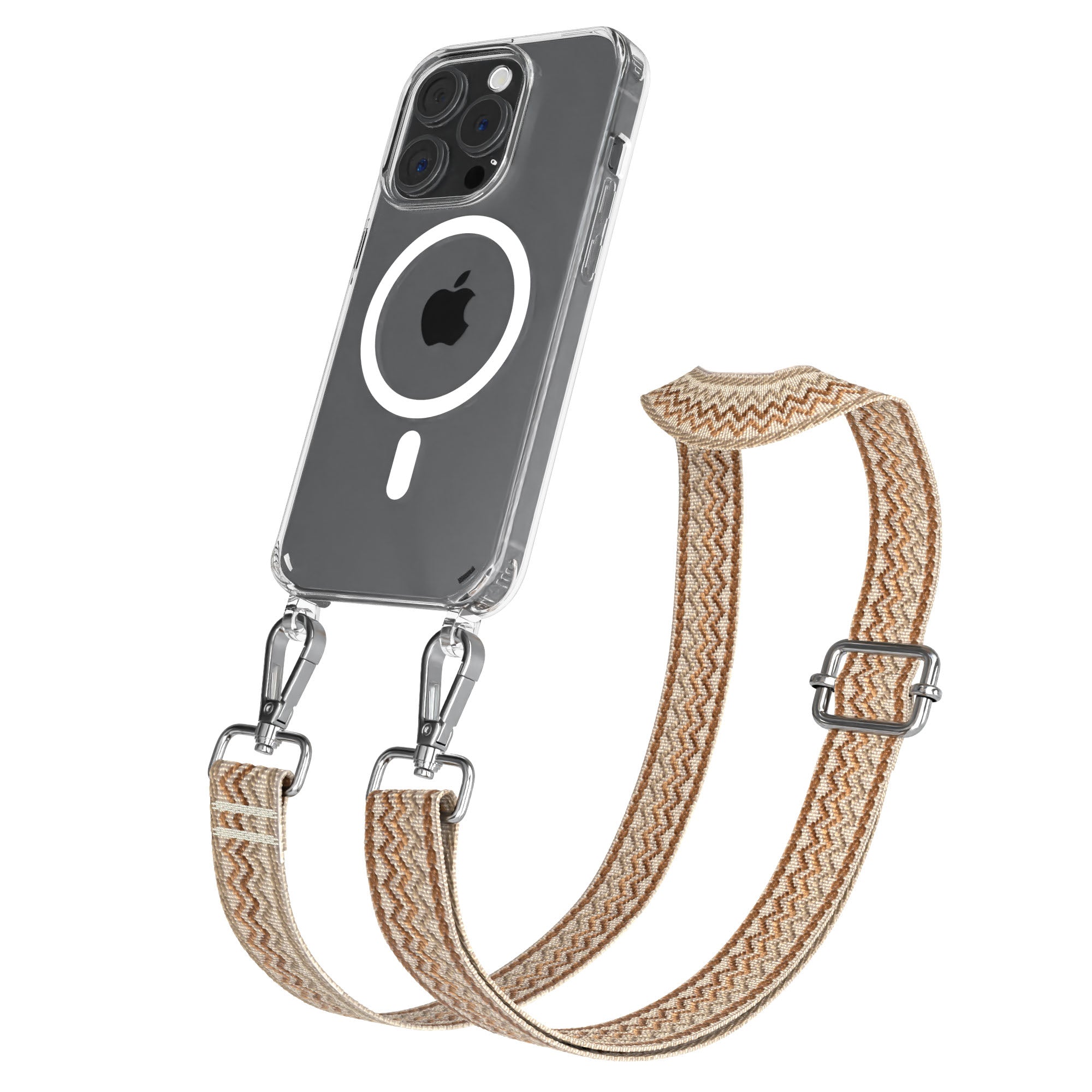 Apple iPhone 15 Pro Handykette MagSafe mit Boho Band EAZY CASE Neck Strap 