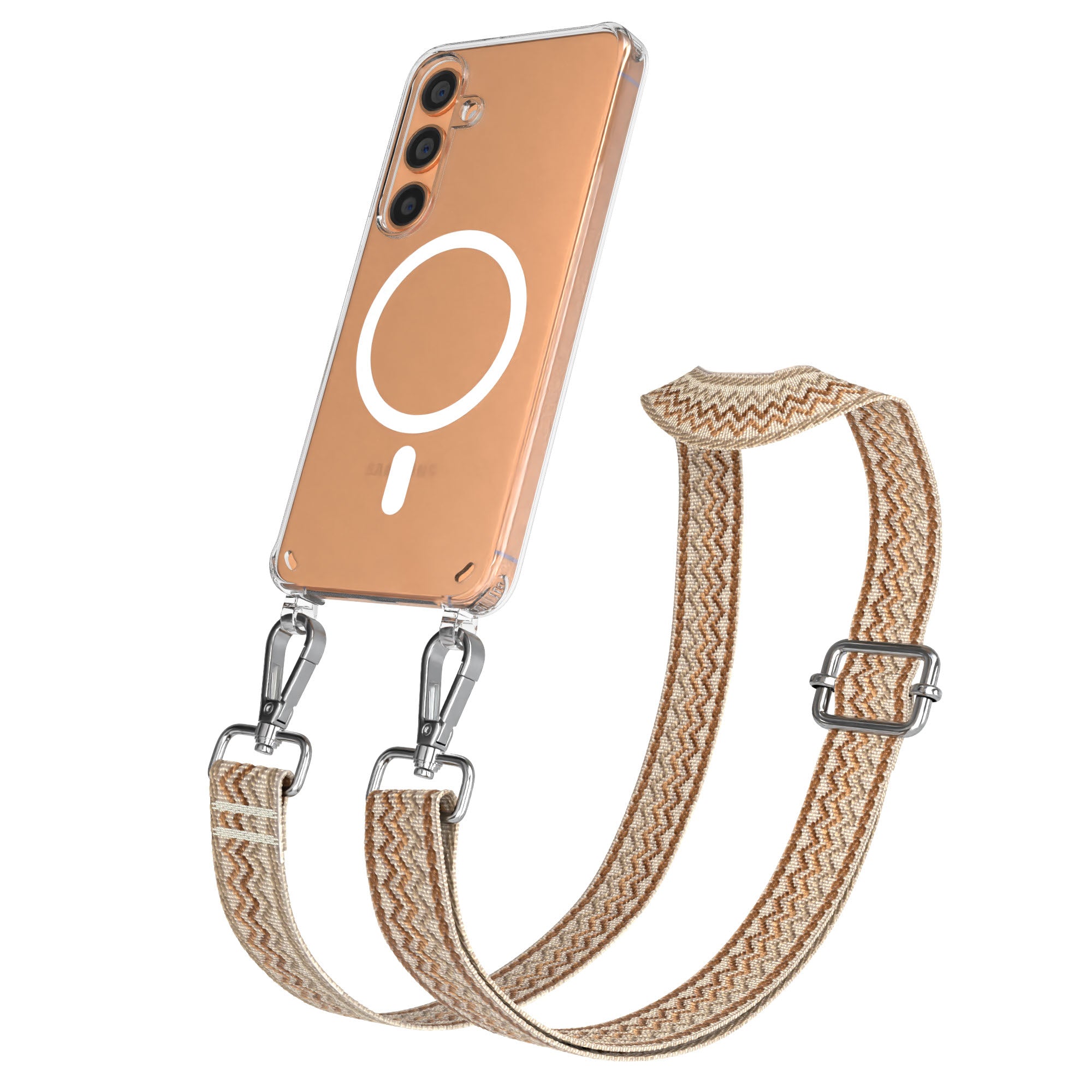 Samsung Galaxy S24 Handykette MagSafe mit verstellbarem Boho Band Set 
