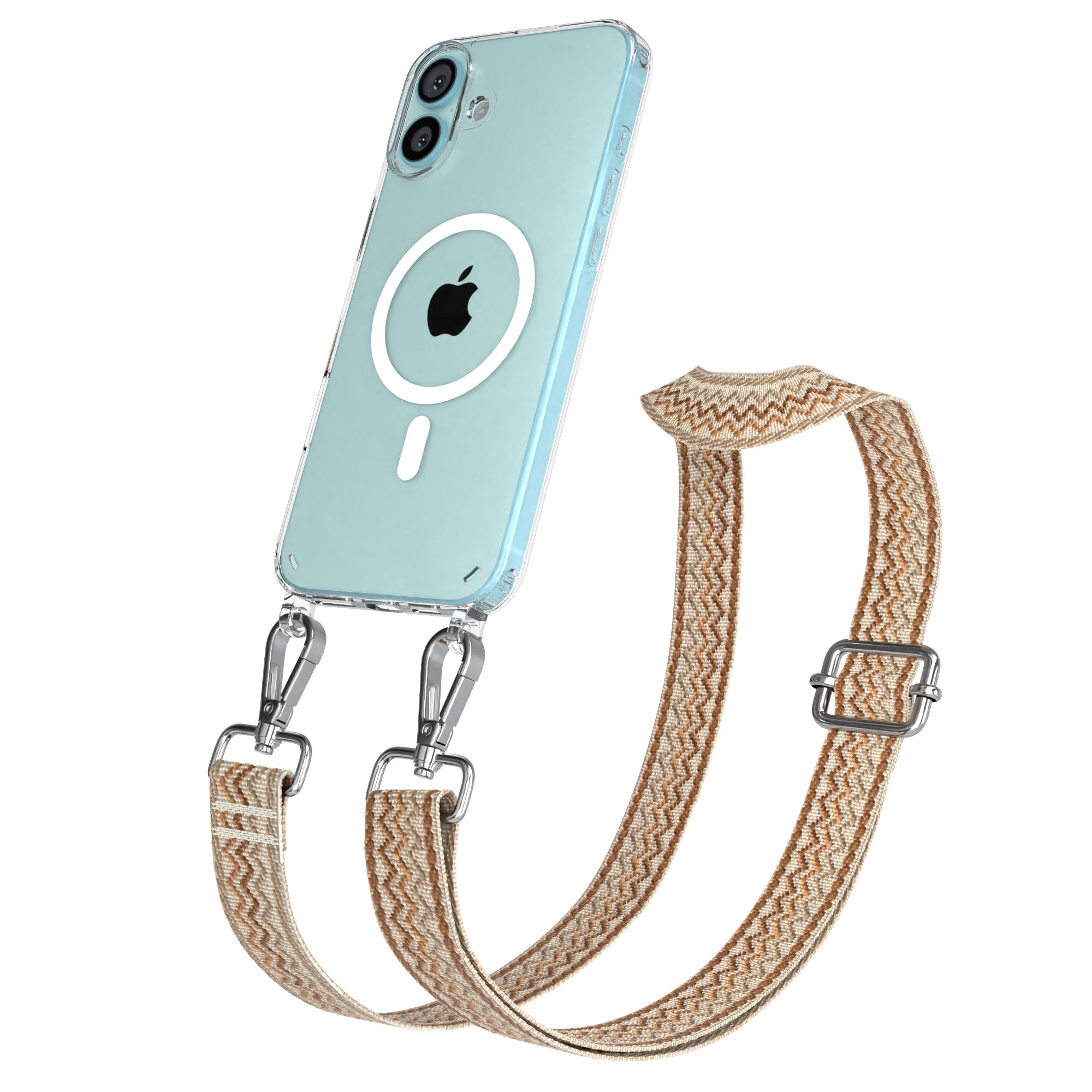 iPhone 16 Plus MagSafe Handykette mit Boho Band Set EAZY CASE 