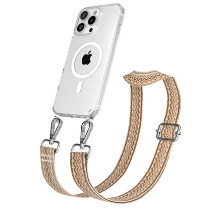 iPhone 16 Pro Max Handykette mit MagSafe Boho Band verstellbar 