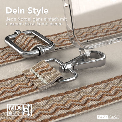 iPhone 16 Pro Max Handykette mit MagSafe Boho Band verstellbar 