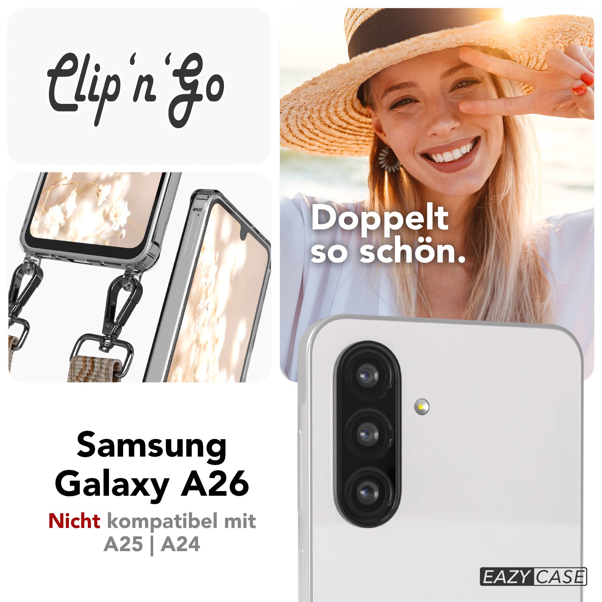 Samsung Galaxy A26 Handykette MagSafe Boho Band verstellbar Umhängen 