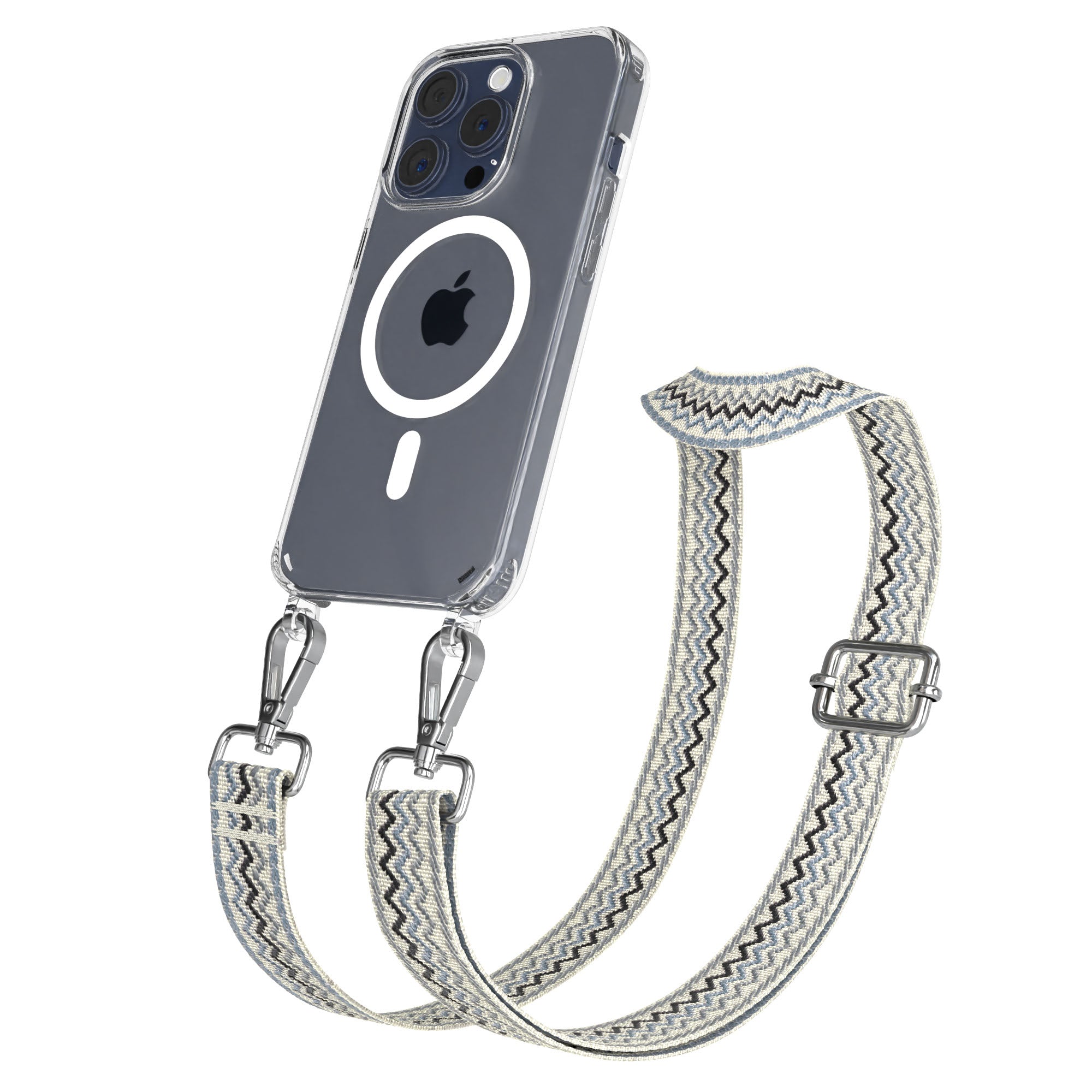Apple iPhone 15 Pro Handykette MagSafe mit Boho Band EAZY CASE Neck Strap 
