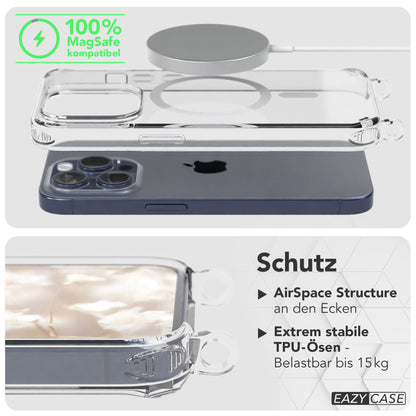 Apple iPhone 15 Pro Handykette MagSafe mit Boho Band EAZY CASE Neck Strap 