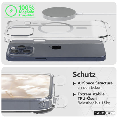 iPhone 15 Pro Max Handykette MagSafe mit Boho Band verstellbar 