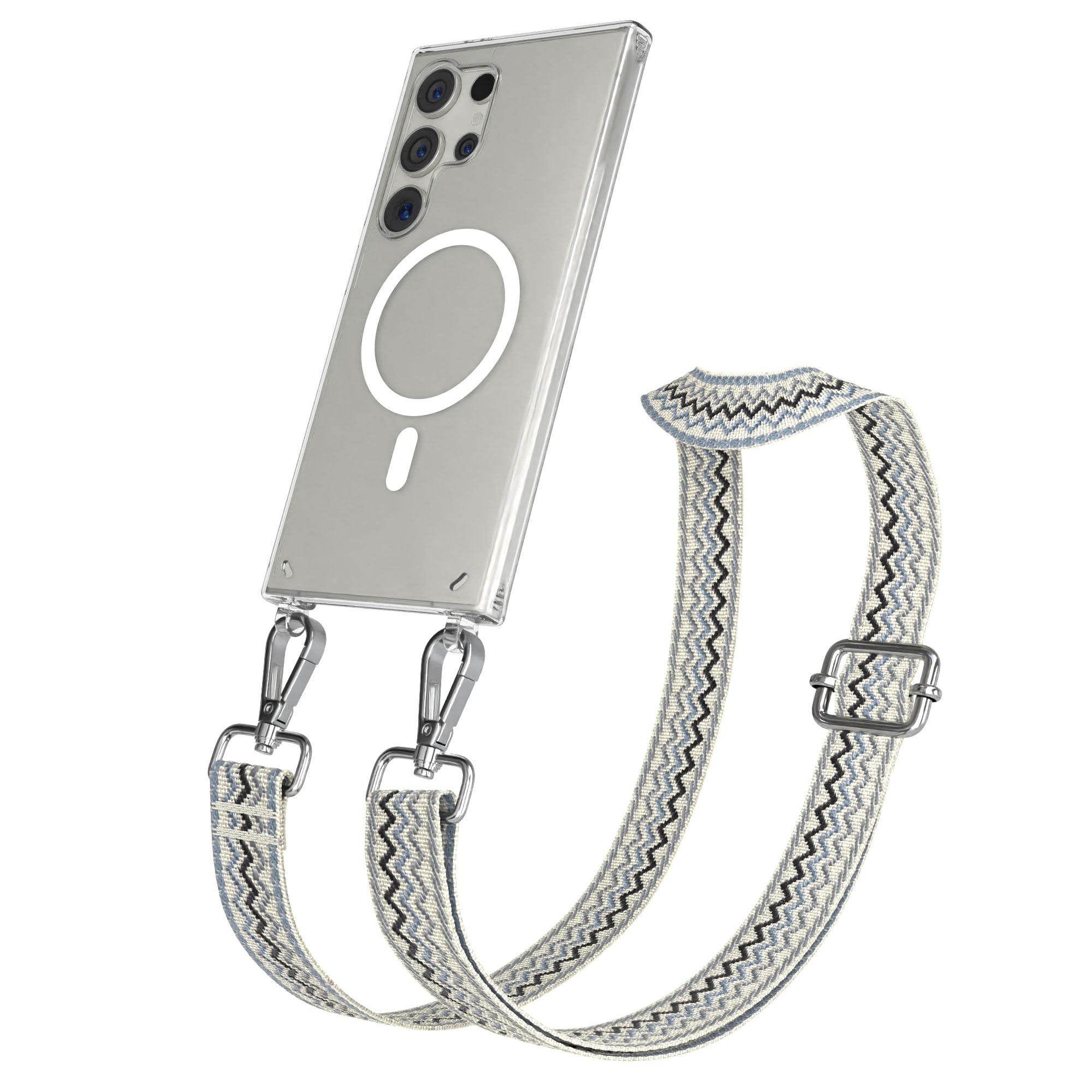 Samsung Galaxy S24 Ultra Handykette mit MagSafe Halterung und Boho Band 