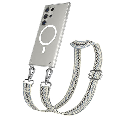 Samsung Galaxy S24 Ultra Handykette mit MagSafe Halterung und Boho Band 