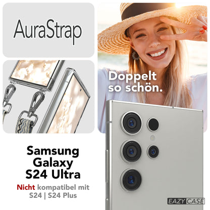 Samsung Galaxy S24 Ultra Handykette mit MagSafe Halterung und Boho Band 