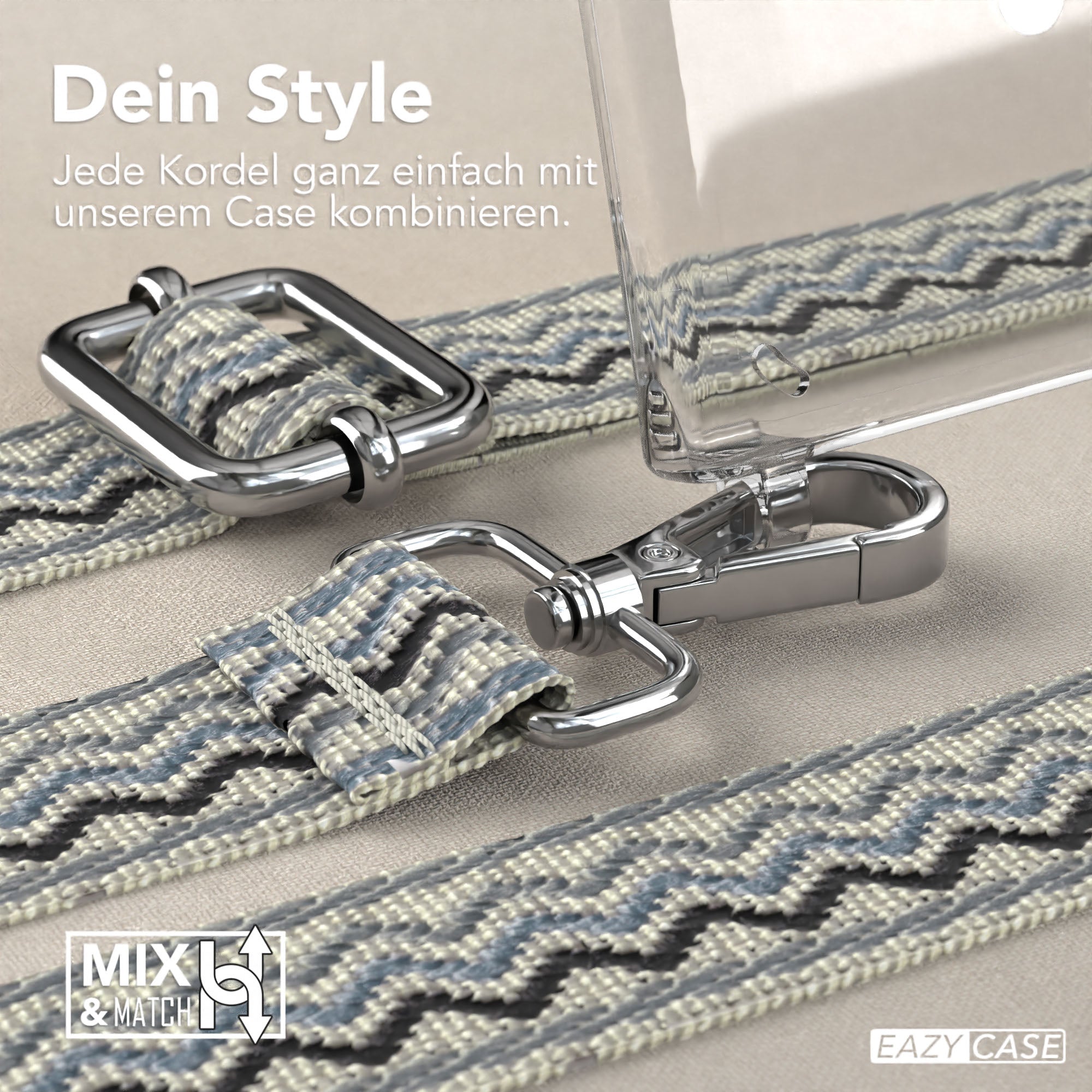 Samsung Galaxy S24 Ultra Handykette mit MagSafe Halterung und Boho Band 