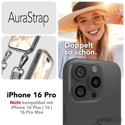 iPhone 16 Pro MagSafe Handykette mit Boho Band verstellbar 