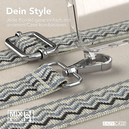 iPhone 16 Pro Max Handykette mit MagSafe Boho Band verstellbar 