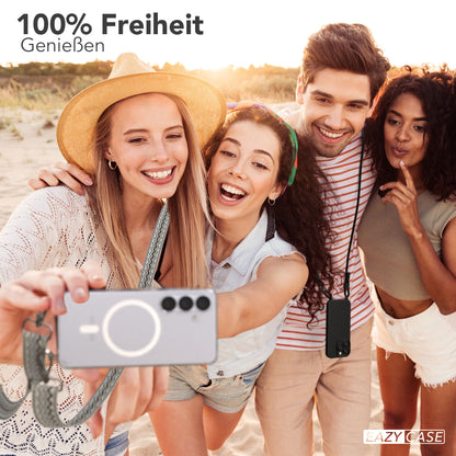 Samsung Galaxy S25 Handykette MagSafe Boho Band verstellbarer Trageriemen 