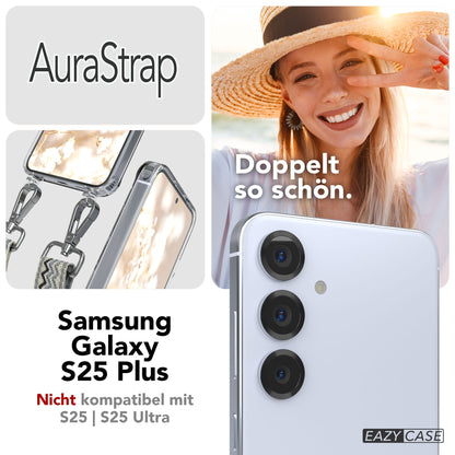 Samsung Galaxy S25 Plus MagSafe Handykette mit verstellbarem Boho Band Set 