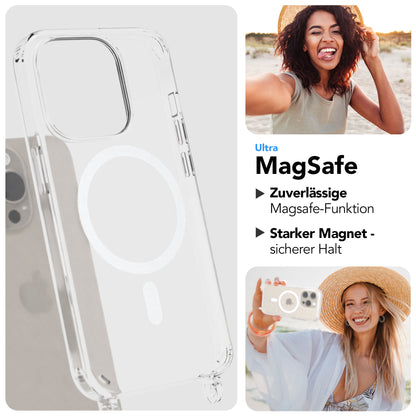 Apple iPhone 15 Pro Handykette MagSafe mit Boho Band EAZY CASE Neck Strap 