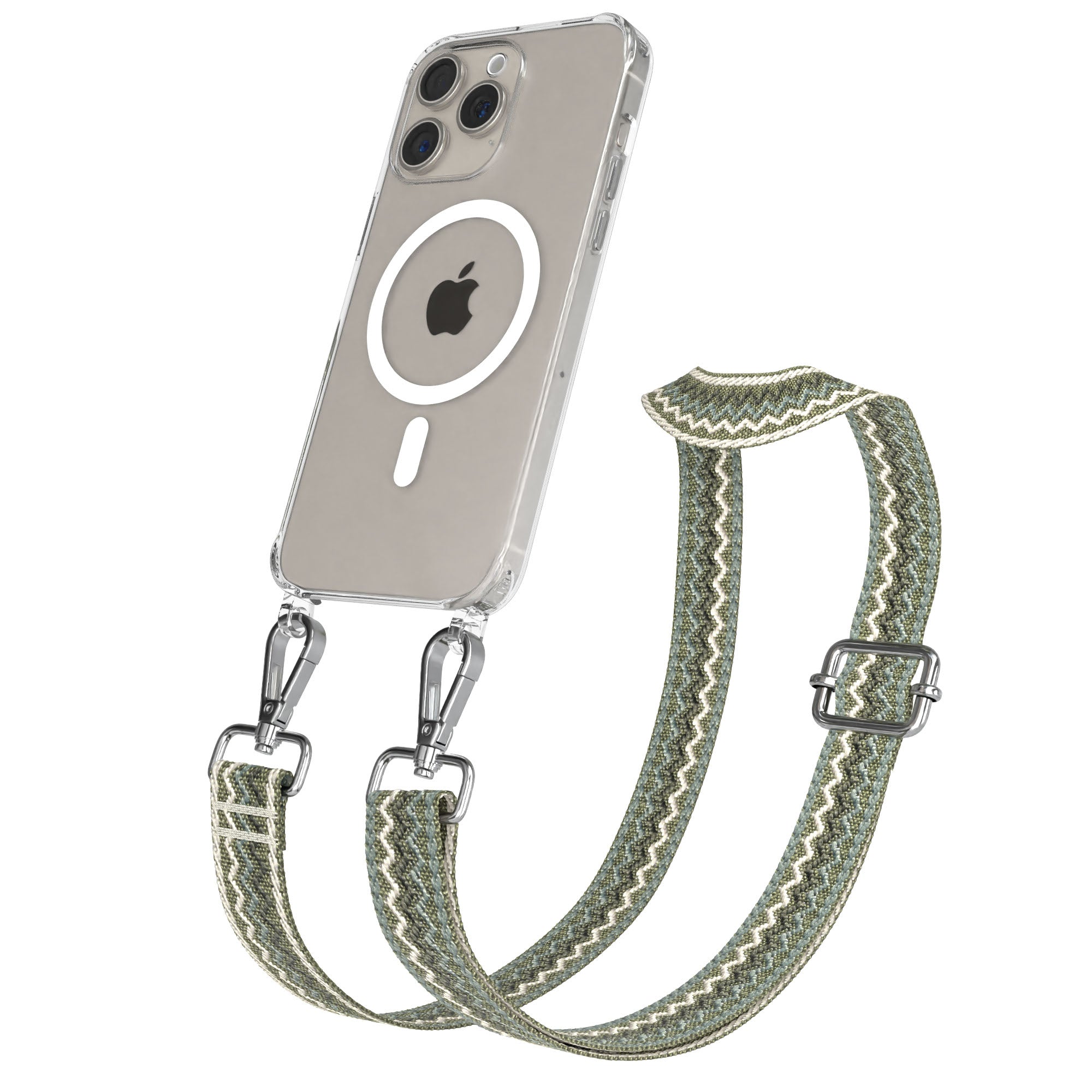 iPhone 15 Pro Max Handykette MagSafe mit Boho Band verstellbar 