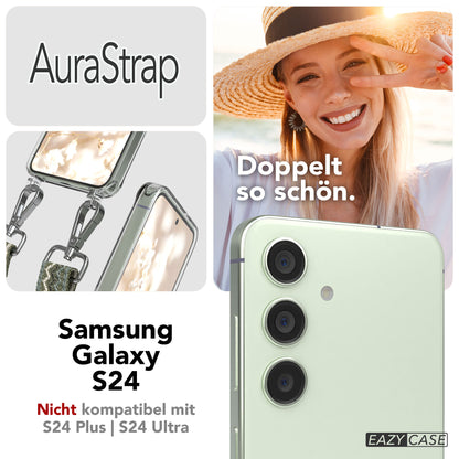 Samsung Galaxy S24 Handykette MagSafe mit verstellbarem Boho Band Set 