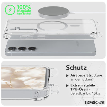 Samsung Galaxy S25 Plus MagSafe Handykette mit verstellbarem Boho Band Set 